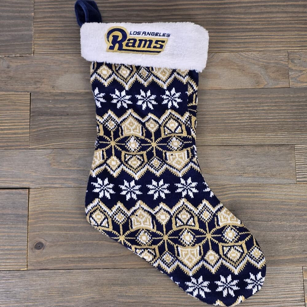 Los Angeles Rams: NFL American Football Christmas Knit Decoration Stocking